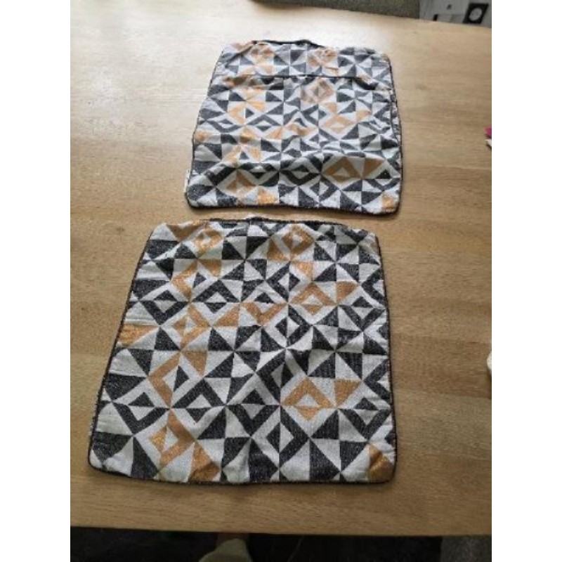 Lot de 3 housse coussin 40x40