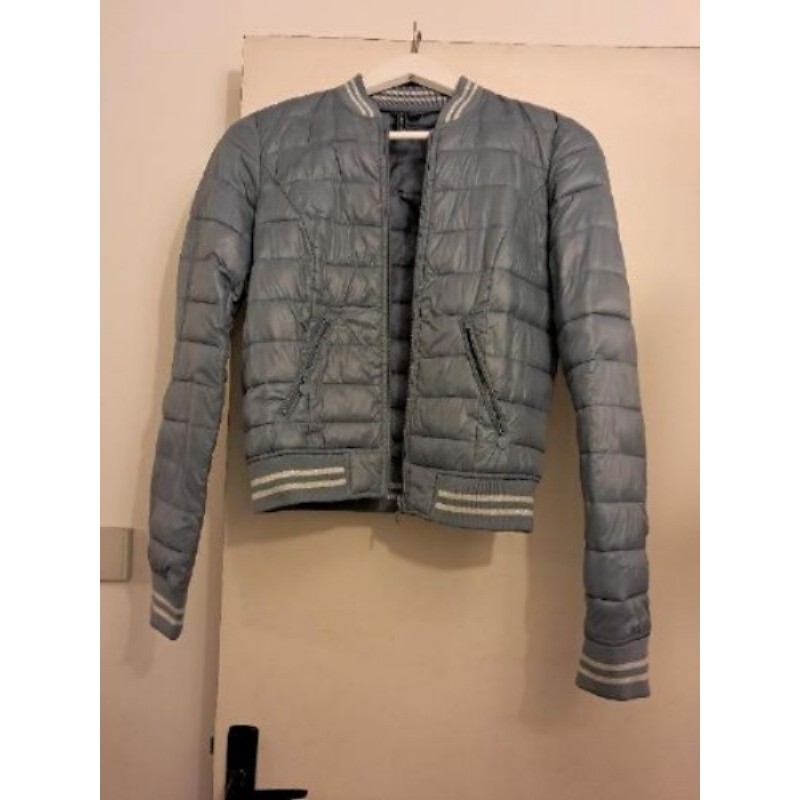 Blouson Rainbow bombers matelassé gris bleu T.36/T.S