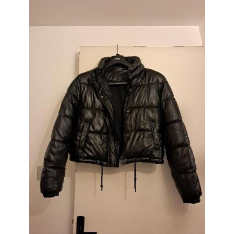 Blouson noir bombers matelassé T.M
