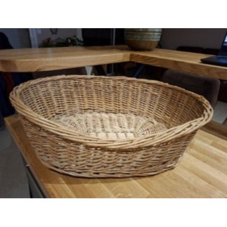 Panière à chat en rotin