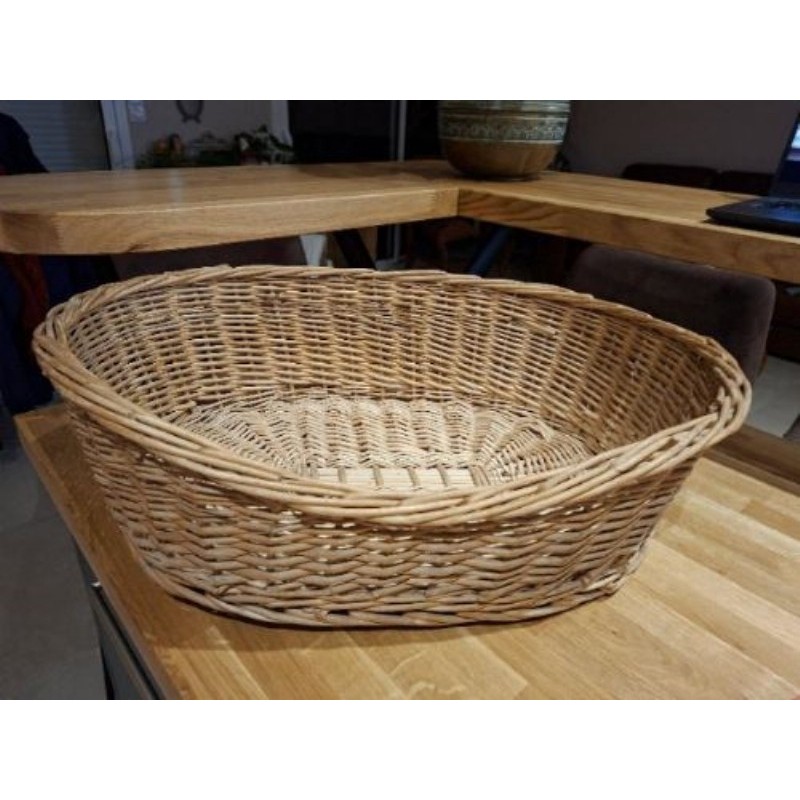 Panière à chat en rotin