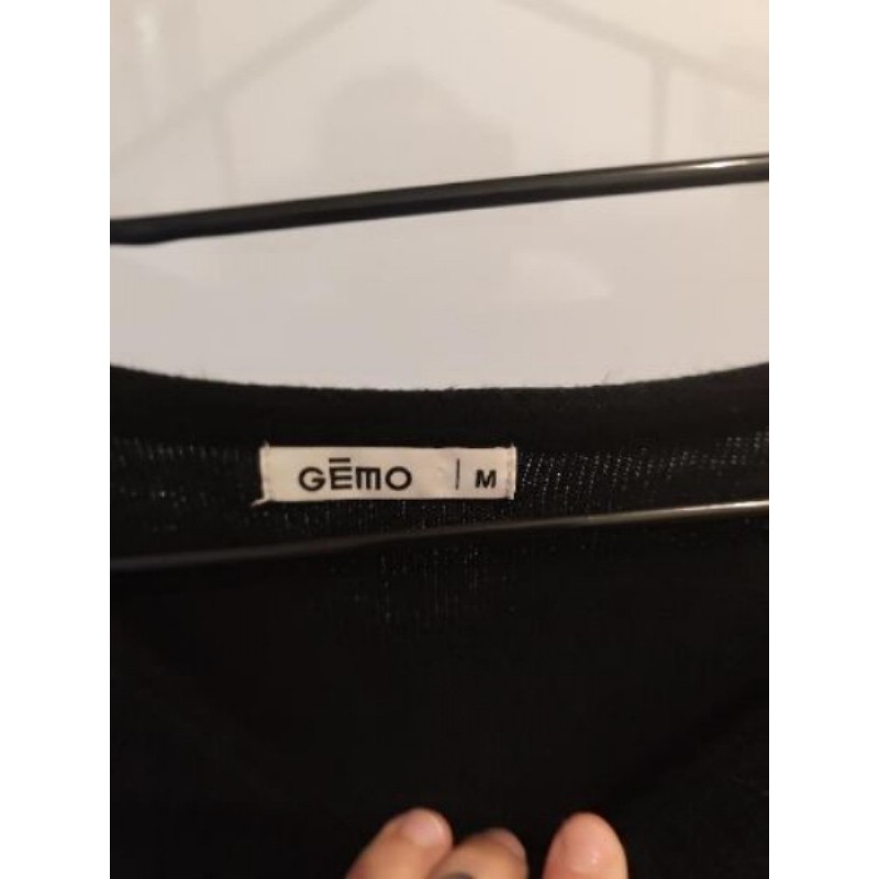 Haut manche longue noir gemo taille M