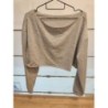 Haut gris ample croc top TU