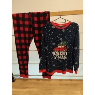 Ensemble pyjama Noel bleu...