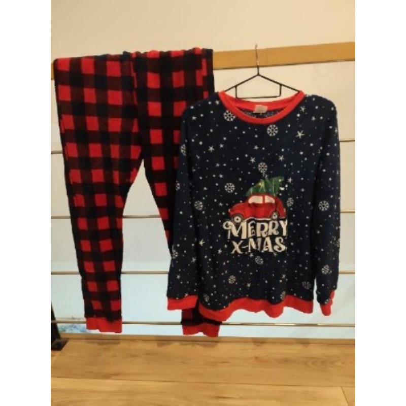 Ensemble pyjama Noel bleu taille S/M