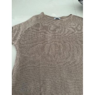 Pull beige coton manche...