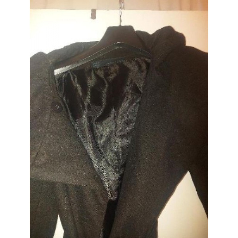 Manteau noir femme zara taille M