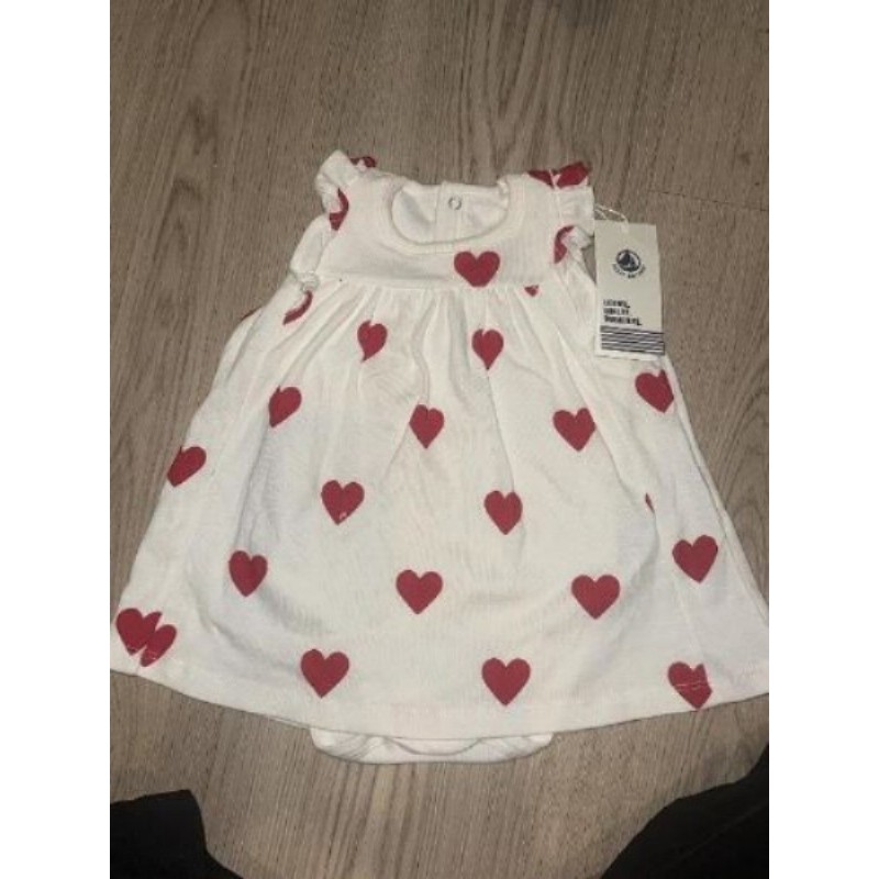 Robe body cœur petit bateau neuve 6mois