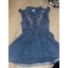 Robe jeans fleurs 98cm 