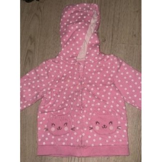 Veste rose chat 86 cm 