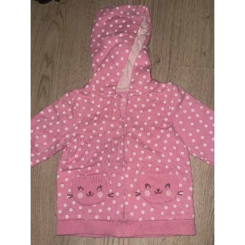 Veste rose chat 86 cm 