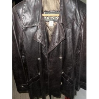 Veste cuir marron femme...