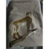Plaid en laine motif guépard 