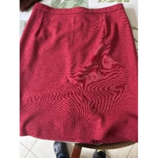 Jupe rouge droite doublée...