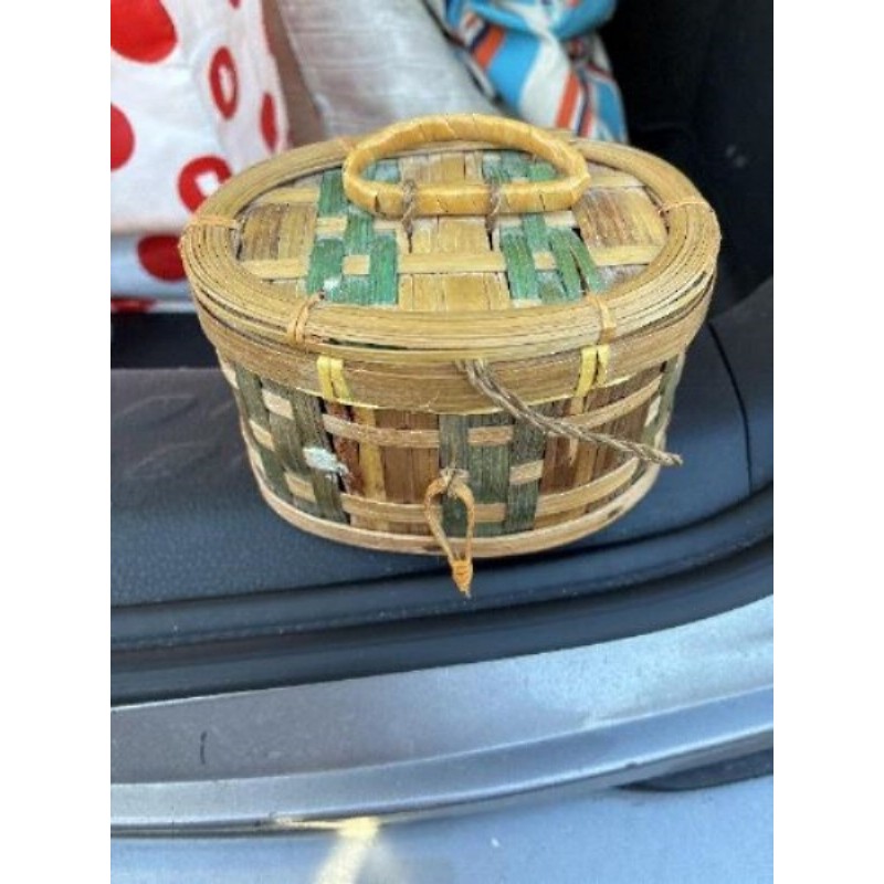 Panier vide poche en bambou