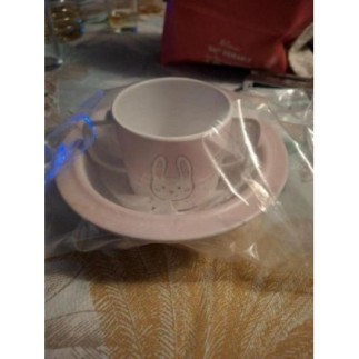 TASSE , ASSIETTE BEBE ROSE