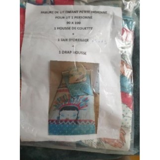 Parure lit 1 personne indienne