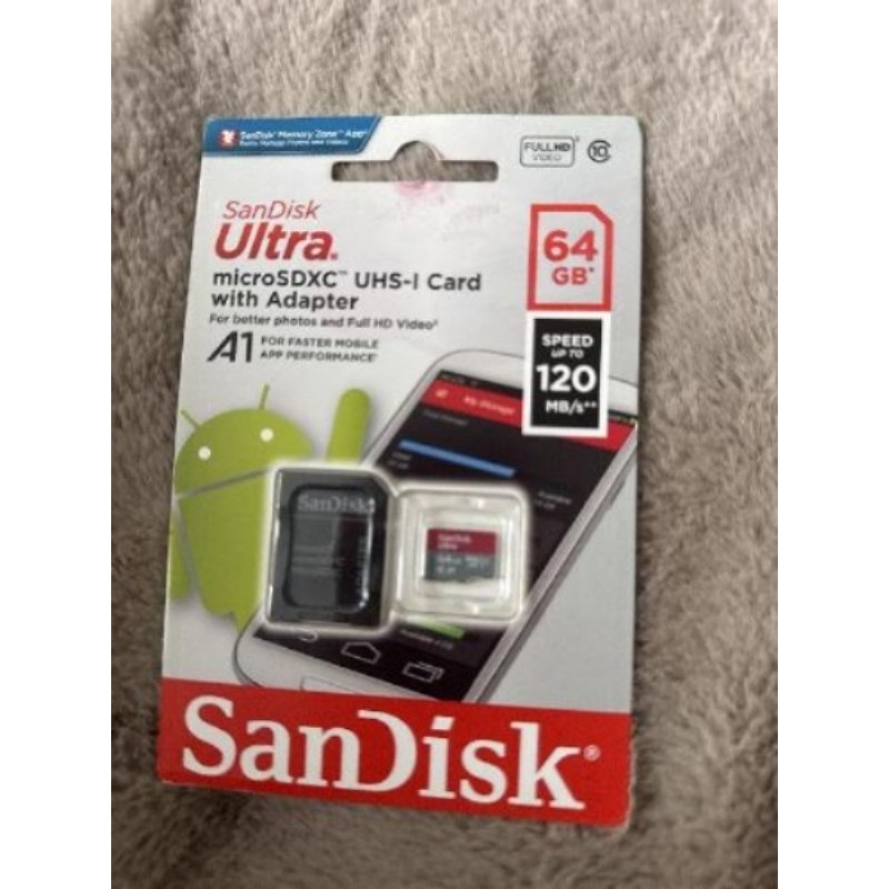 MicroSDCX carte SD SanDisk ultra 64gb NEUF