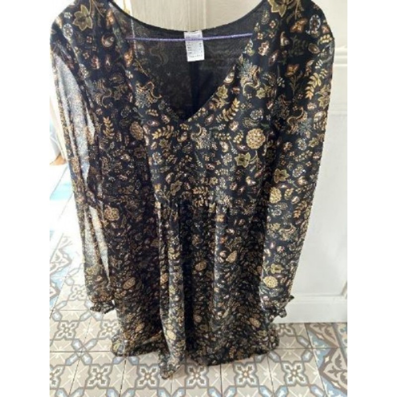 Robe noire & marron T38 