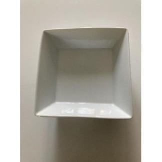 Plat blanc carré
