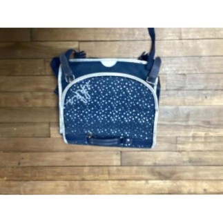 Cartable IKKS marine/argent