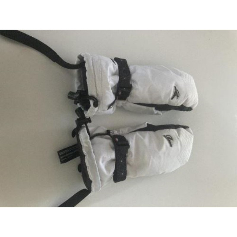 Mouffles de sli blanches Gore-Tex (2 auréoles)