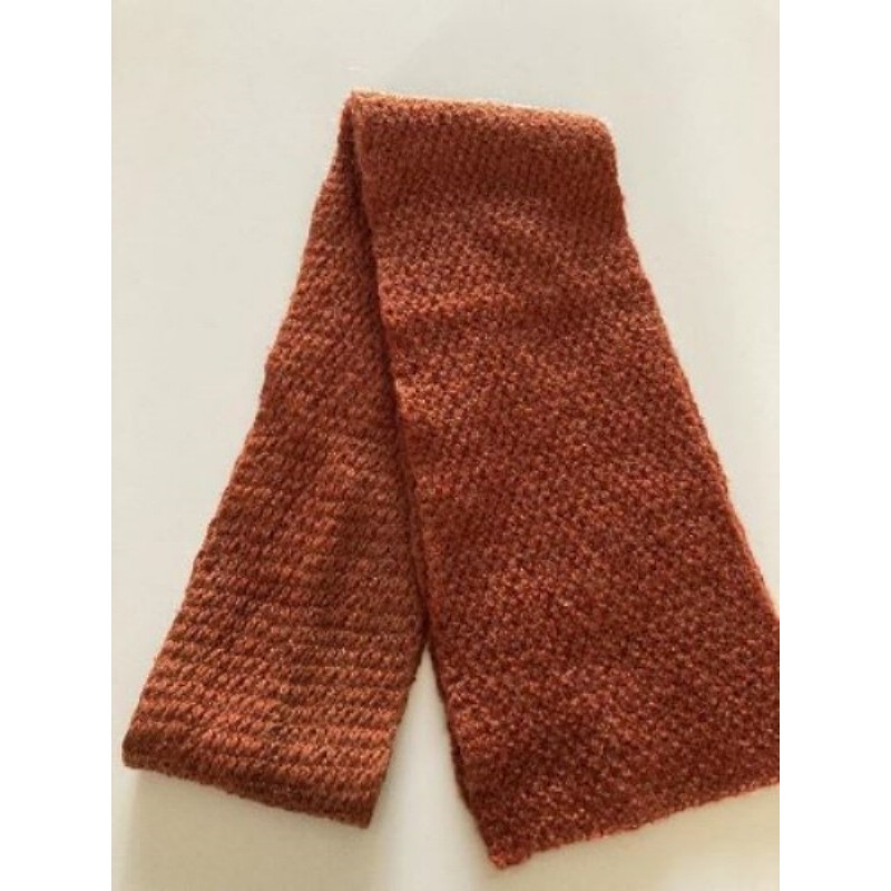 Echarpe maille rouille