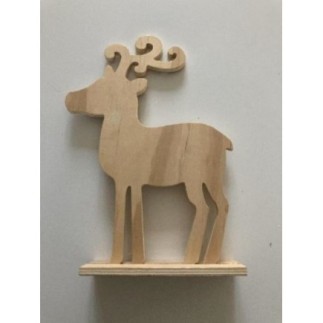 Cerf en bois