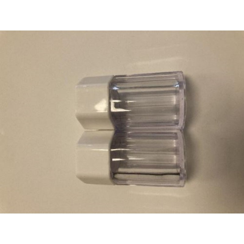 Lot salière/poivrière blanc/transparent