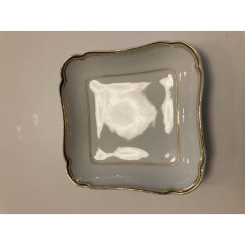 Cendrier blanc/or Limoges