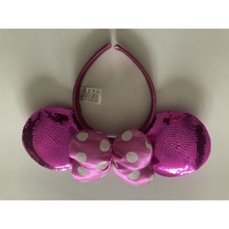 Déguisement serre tête Minnie fuchsia/blanc Disneyland