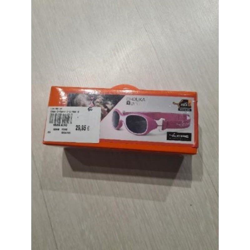 Lunettes de ski pour bébé 0/ ans rose et blanche DECATHLON avec housse de protection rigide