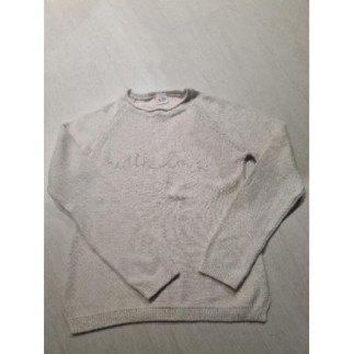 Pull beige "With love" TAPE...