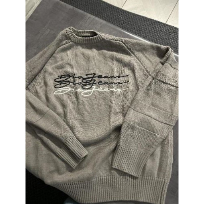 Pull dia jeans en laine gris taille l 